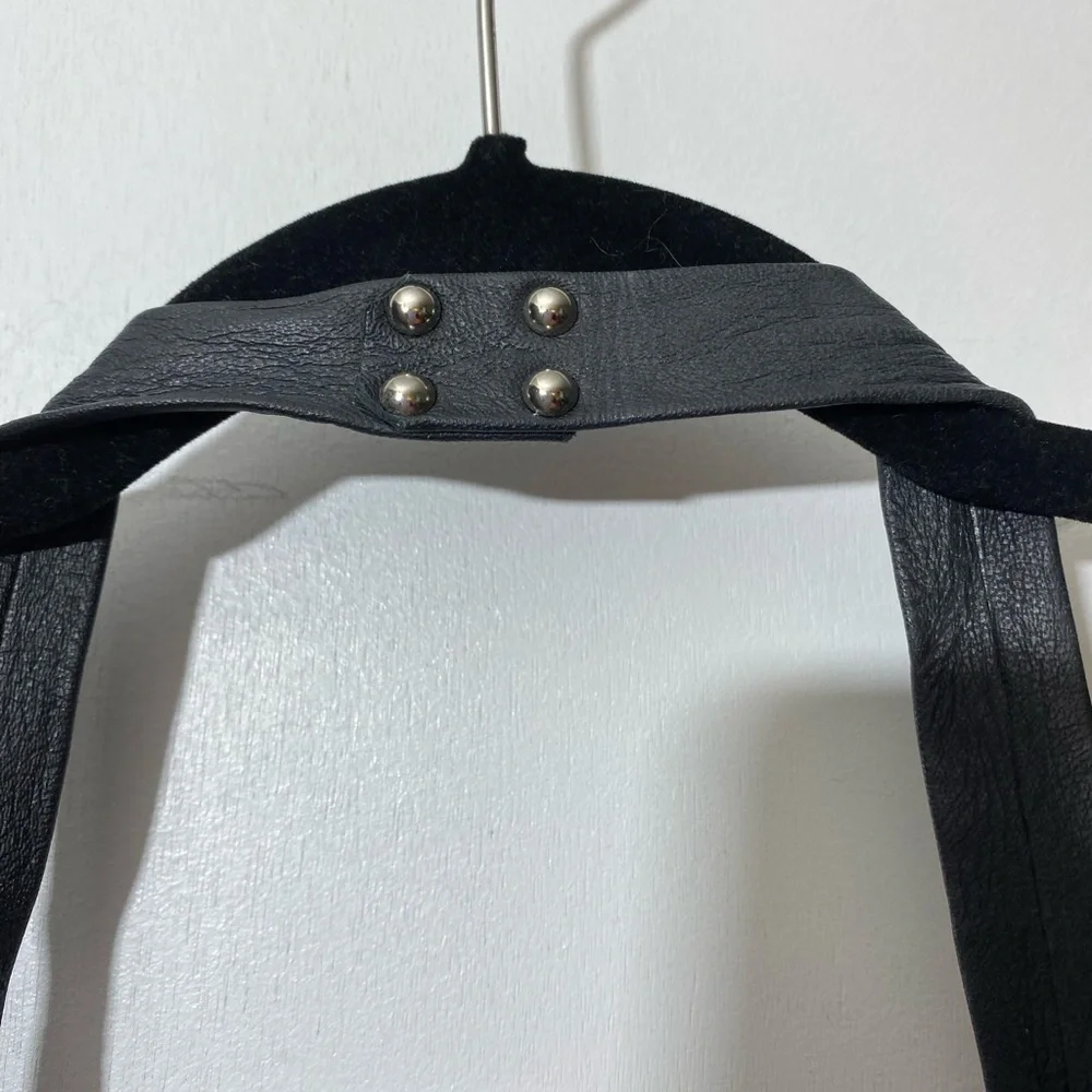 Huaracha Studios purse leather crossbody slim outer pocket studded